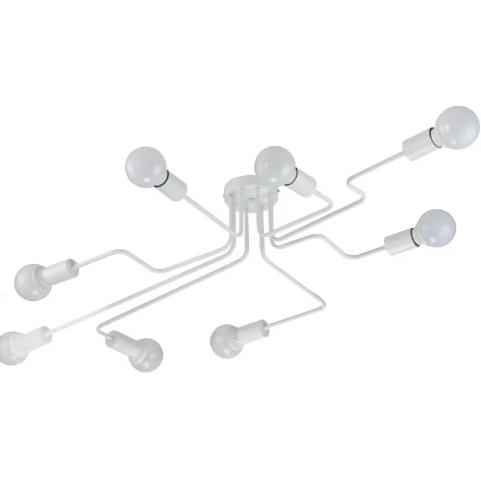 LP483-8C Lustra Cleber Wh Lampardi 8x60w E27/H19cm D120cm - img 1