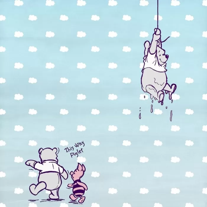 4-4025 Disney Winnie Pooh Piglet 184*254cm - img 1