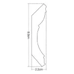 IDC30-W-L244 (K005) Cornisa duropolimer 70*70*2440mm (15 buc-1 cutie) - img 2