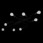 LP482-8C Lustra Cleber BK Lampardi 8x60w E27/H19cm D120cm - img 4