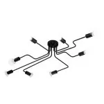 LP482-8C Lustra Cleber BK Lampardi 8x60w E27/H19cm D120cm - img 3