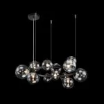 LP495-D70 Lustra Millas Black Lampardi 12x50w G9/H55-100cm D70cm - img 3