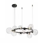 LP495-D70 Lustra Millas Black Lampardi 12x50w G9/H55-100cm D70cm - img 1