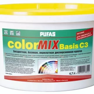 Vopsea  Art.13892 colormix basisC3 4,7L, Transparenta