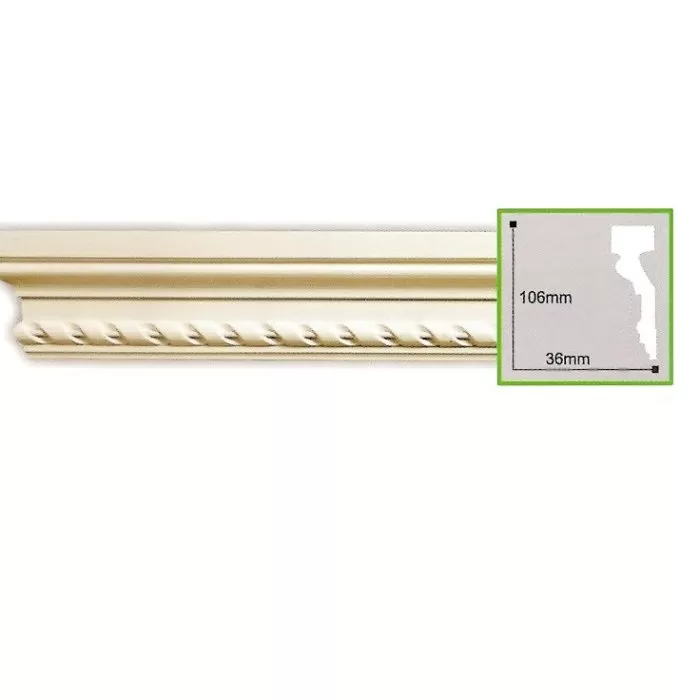 CR137-8 Molding ornament Gaudi Decor 36x106x2440 - img 1