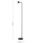 LP5289-1F Lampadar iBall BK Lampardi LED*5w  4000k 200*1450*MM - img 3