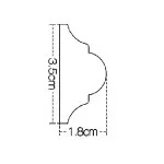 IDM88-W-L200 Molding duropolimer 35*17*2000mm (48 buc-1 cutie) - img 2