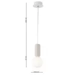 LP5170-1P Suspensie white CONCRETE Lampardi D100*120mm - img 3