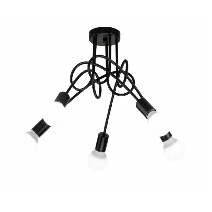 LP484-5C Lustra Tango BK Lampardi 5x60w E27/H42cm D60cm - img 3