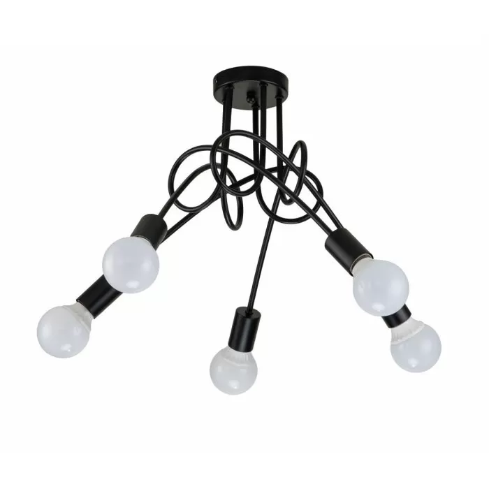 LP484-5C Lustra Tango BK Lampardi 5x60w E27/H42cm D60cm - img 1