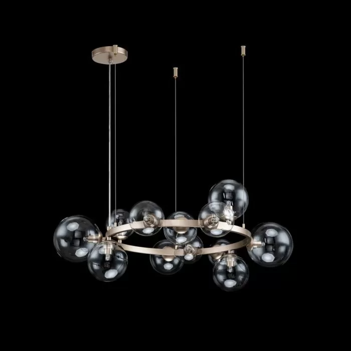 LP496-D70 Lustra Millas Gold Lampardi 12x50w G9/H55-100cm D70cm - img 2