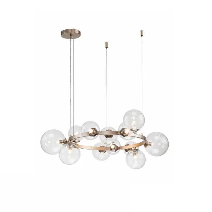 LP496-D70 Lustra Millas Gold Lampardi 12x50w G9/H55-100cm D70cm - img 1