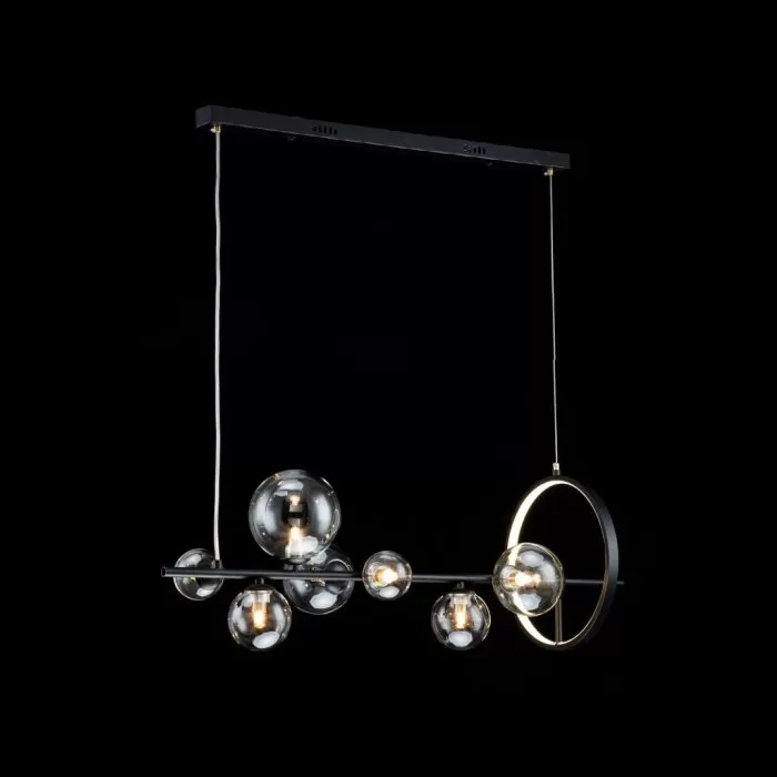 LP495-L90 Lustra Millas Black Lampardi 7x50w G9/H40-100cm D90cm - img 10