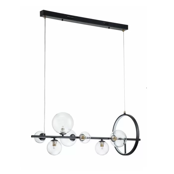 LP495-L90 Lustra Millas Black Lampardi 7x50w G9/H40-100cm D90cm - img 5