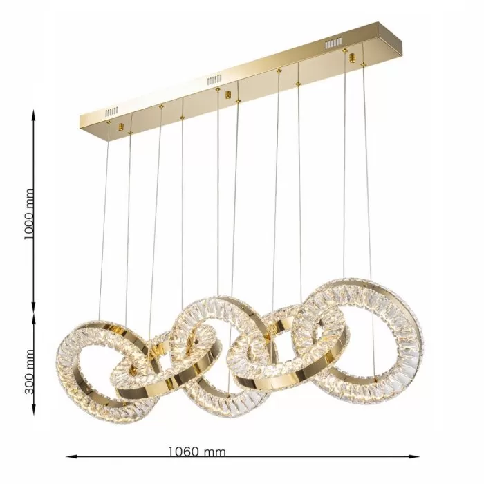 LP114-5P Lustra Gold Infinity Lampardi  - img 3
