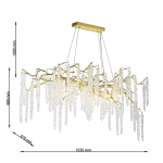 CLN1001-L100 Lustra Grapedrop Cellini gold - img 3