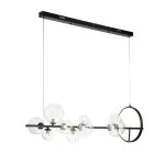 LP495-L120 Lustra Millas Black Lampardi 10x50w G9/H40-100cm D120cm - img 1