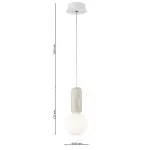 LP5171-1P Suspensie terrazzo white CONCRETE Lampardi D100*120mm - img 3