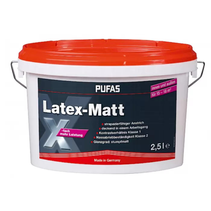 Vopsea  Art.12001 Latex Matt 2,5L, alba-extramat - img 2