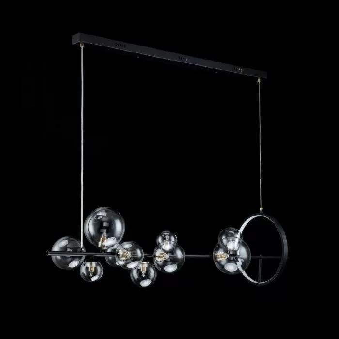 LP495-L120 Lustra Millas Black Lampardi 10x50w G9/H40-100cm D120cm - img 4