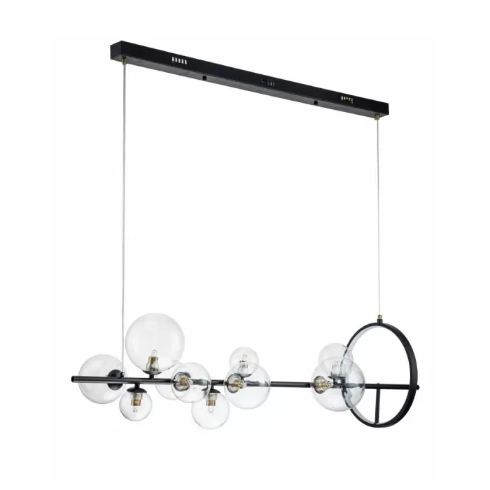 LP495-L120 Lustra Millas Black Lampardi 10x50w G9/H40-100cm D120cm - img 3