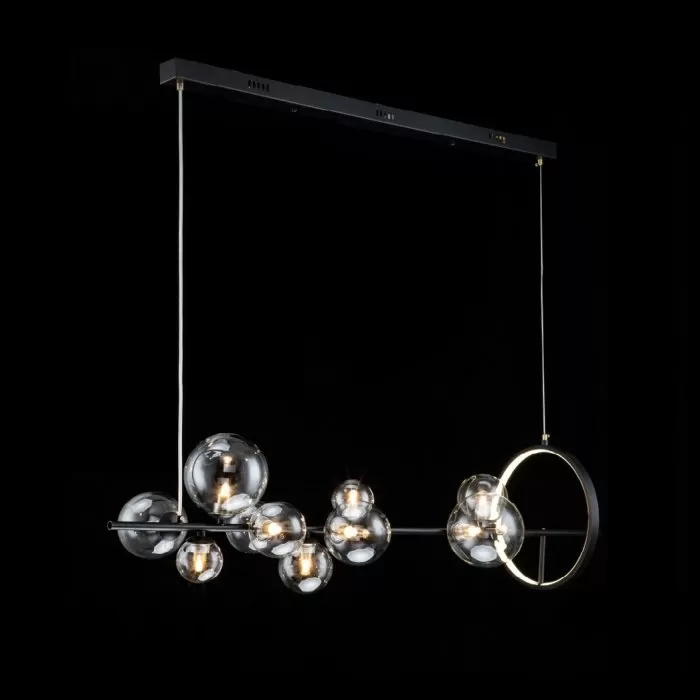 LP495-L120 Lustra Millas Black Lampardi 10x50w G9/H40-100cm D120cm - img 2