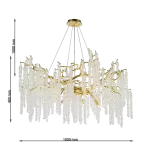 CLN1001-D100 Lustra Grapedrop Cellini gold - img 3