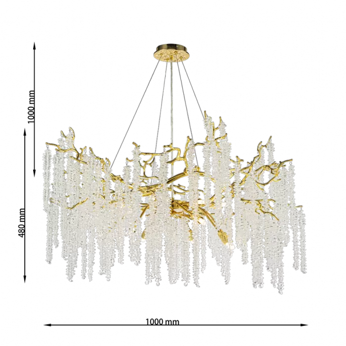 CLN1001-D100 Lustra Grapedrop Cellini gold - img 3