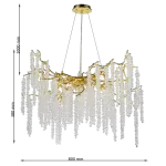CLN1001-D80 Lustra Grapedrop Cellini gold - img 3