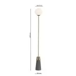 LP5172-1F Lampadar black CONCRETE Lampardi D200*1500 - img 3