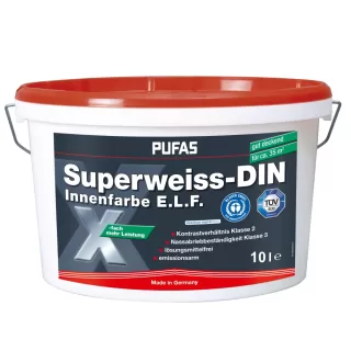 Vopsea Art. 10603 Superweiss DIN 10L,alba-mat
