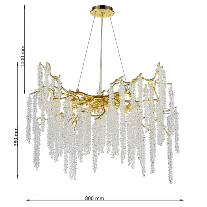 CLN1001-D80 Lustra Grapedrop Cellini gold - img 3