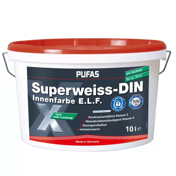 Vopsea Art. 10603 Superweiss DIN 10L,alba-mat - img 1
