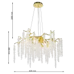 CLN1001-D62 Lustra Grapedrop Cellini gold - img 3