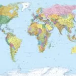 4-050 # World Map 270*188 cm - img 1