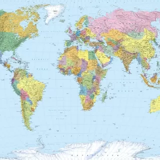 4-050 # World Map 270*188 cm