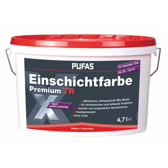 Vopsea Art.16502 Einschichtfarbe Premium TR 4,7L, Transparenta - img 2