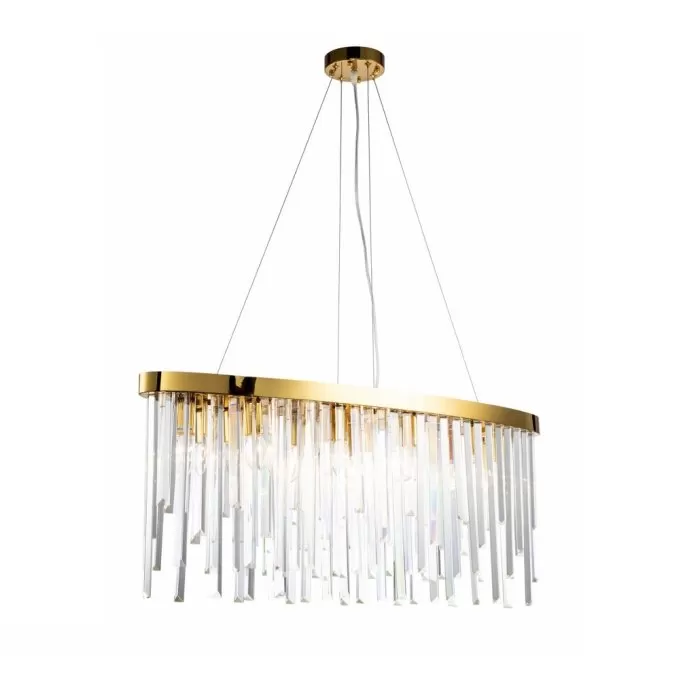 CLN181-L90 Lustra Dea Cellini 10x40w E14/H60-140cm D90cm - img 1
