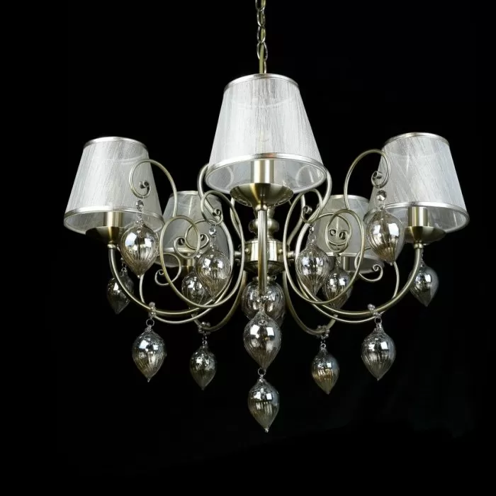 LP255-5 Lustra Gilio Lampardi 5x40w E14/ H55-110cm D62cm - img 2