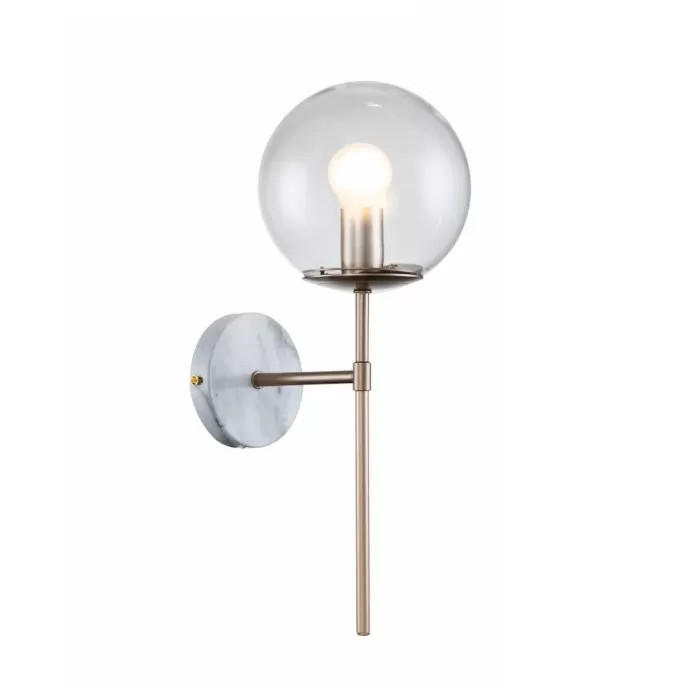 LP479-1W Aplica Marble Lampardi 1x40w E14/H40cm D14cm - img 1