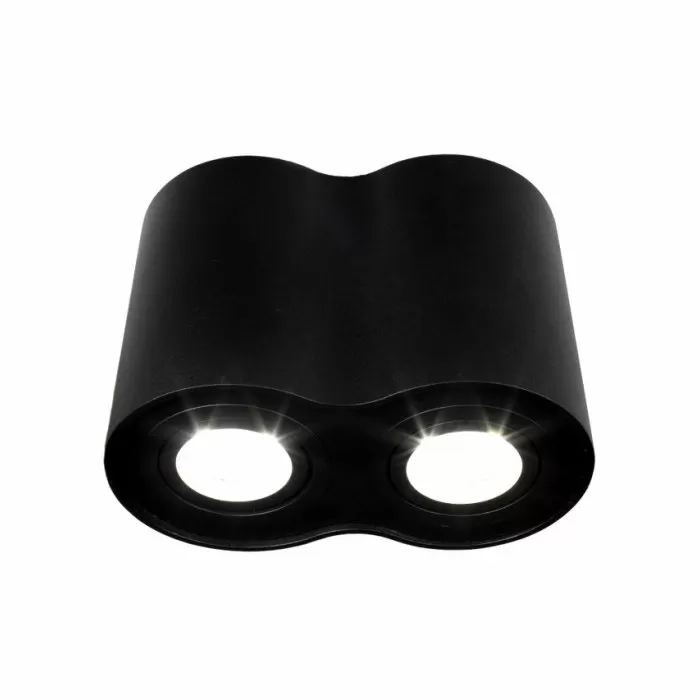 LP855-2C Downlight Black Lampardi 2x50w GU10/ H125mm D180mm - img 1