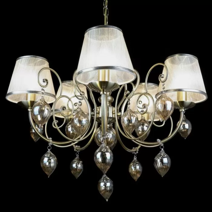 LP255-5 Lustra Gilio Lampardi 5x40w E14/ H55-110cm D62cm - img 1