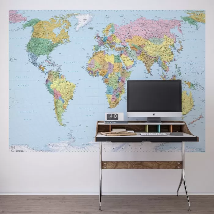 4-050 # World Map 270*188 cm - img 2