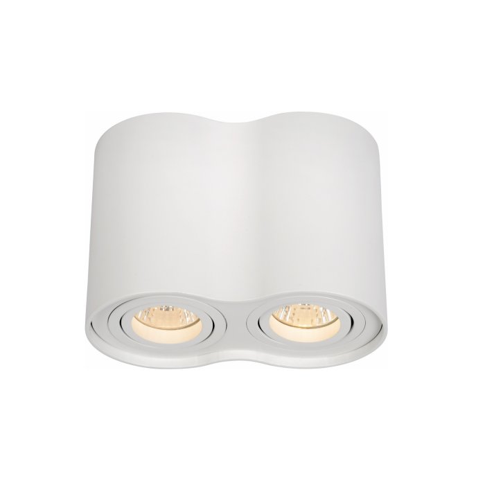 LP854-2C Downlight White Lampardi 2x50w GU10/ H125mm D180mm - img 1