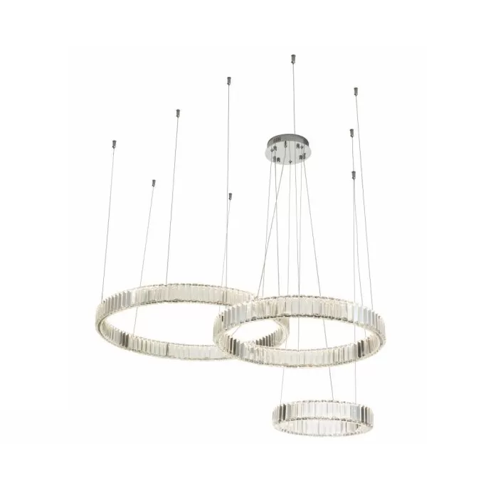 CLN243-3 Lustra Crysto Cellini 100w LED/H60-120ccm D40+60+80cm - img 1