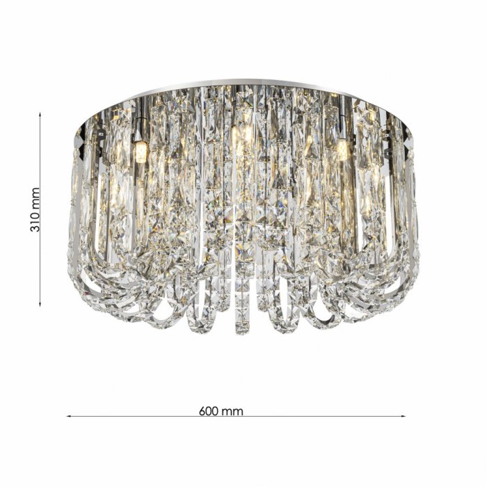 CLN124-D60C Lustra Lure Cellini 8xG9x36lines chrom - img 3