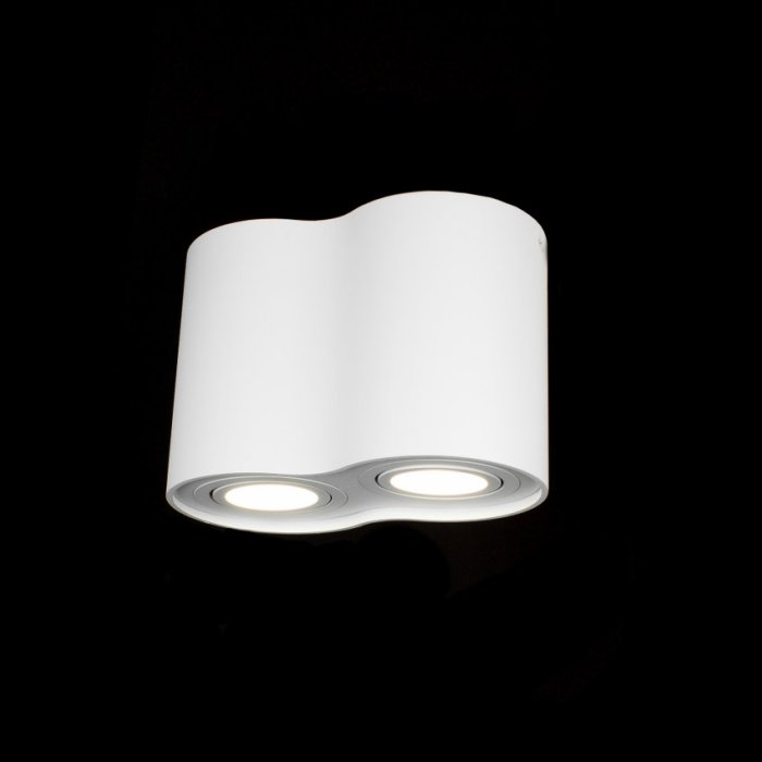 LP854-2C Downlight White Lampardi 2x50w GU10/ H125mm D180mm - img 2