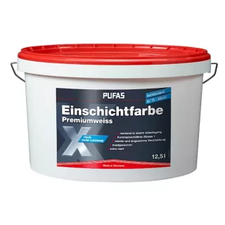 Vopsea Art. 10705 Einschichtfarbe Premiumweiss 12,5L, extra-alba
