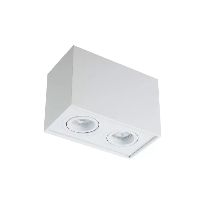 LP856-2C Downlight White Lampardi 2x50w GU10/ H125mm D180mm - img 1