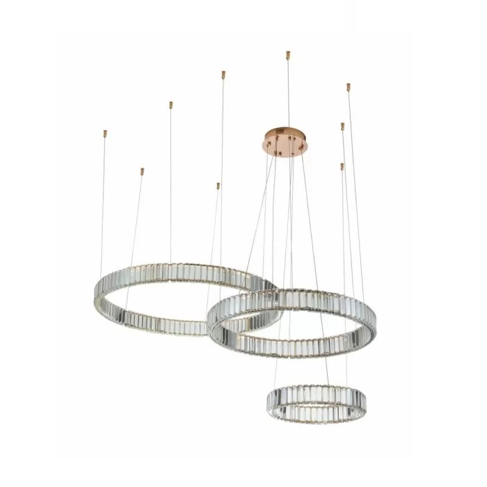 CLN245-3 Lustra Crysto Cellini 100w LED/H60-120cm D40+60+80cm - img 3